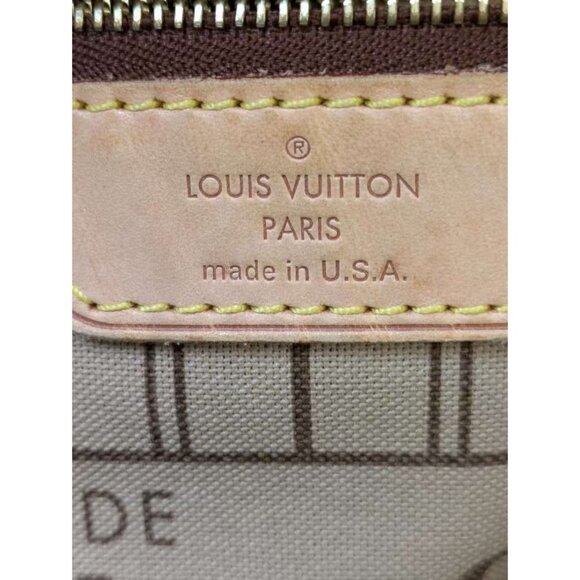 Pre-owned Louis Vuitton Monogram Neverfull MM Tote Bag Brown Beige - Picture 13 of 14